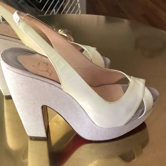 Authentic Christian Louboutin chunky heel sandals - Picture 2 of 8